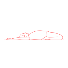 Humans Yoga Poses Reclined Thunderbolt Pose Sketch Style Svg Vector, Free Vectors File